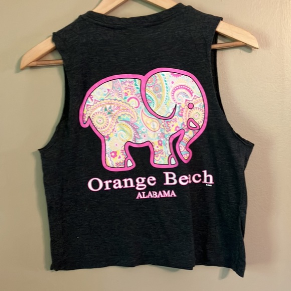 Orange beach summertime fun crop tee - Picture 4 of 4